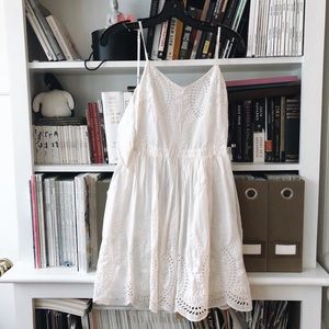 Joie lace mini open back summer dress